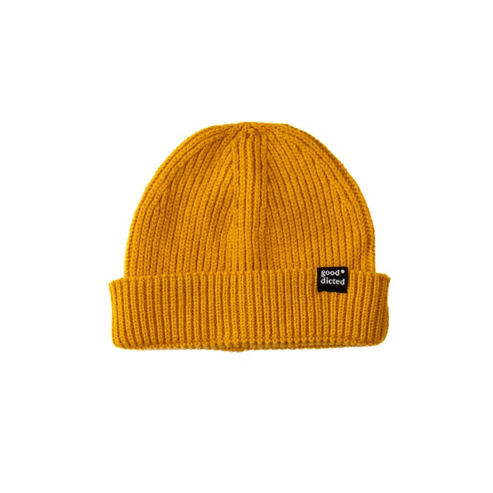 Czapka beanie Fat - Mustard