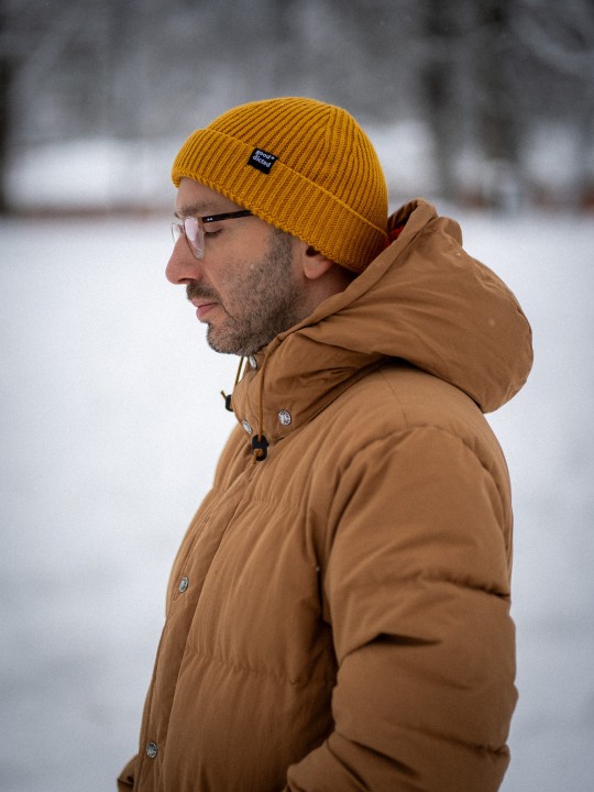 Czapka beanie Fat - Mustard