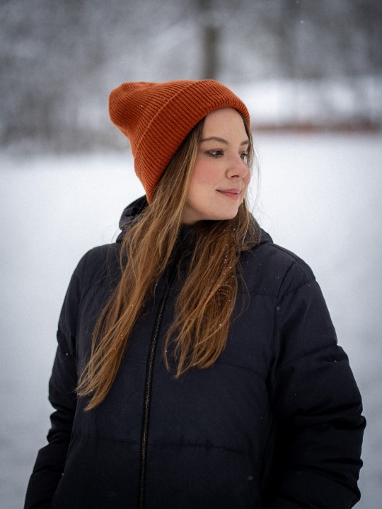 Czapka High Beanie - Red Wood