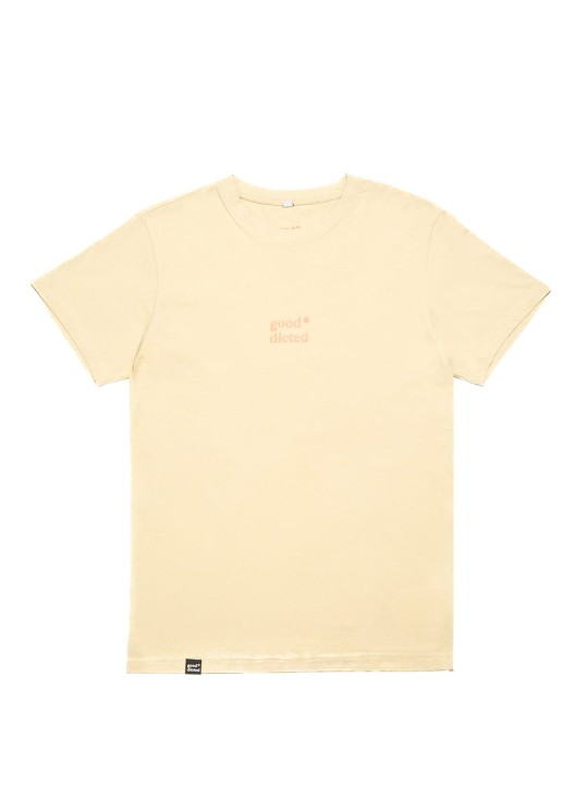 T-SHIRT "looking good with a book" - sun wood - przód